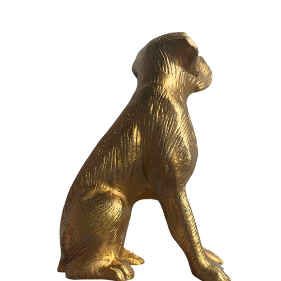 Dog statue gold - Picture 4 of 5